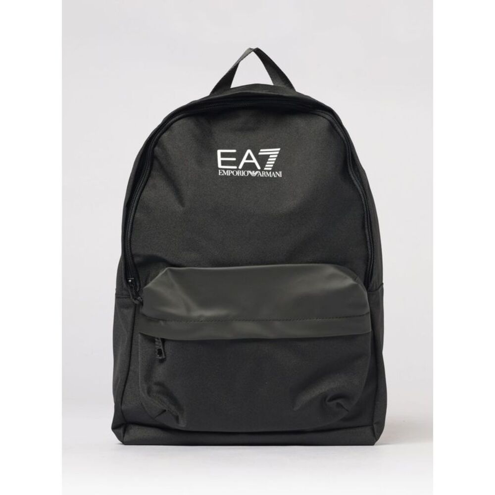 Ea7 Men Ea7 Polyester Backpack With Printed Logo